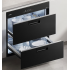 Double-layer embedded cutlery sterilizer cabinet