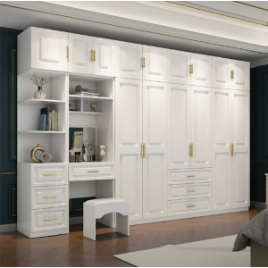 Minimalist 6-door storage wardrobe